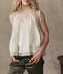 The Keepsake Lace Shell Top - Cream